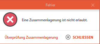 LV Zusammenlagerung nicht erlaubt