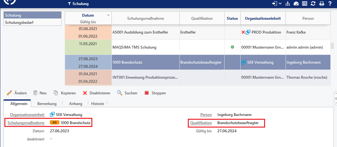 Schulungsdokumentation